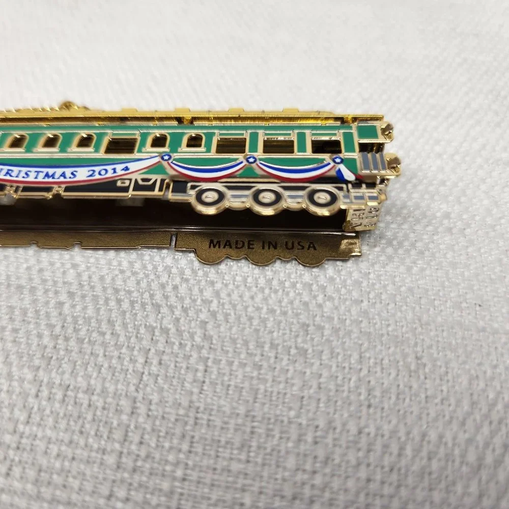 2014 White House Christmas Ornament Train WHHA Pullman car: 3¼